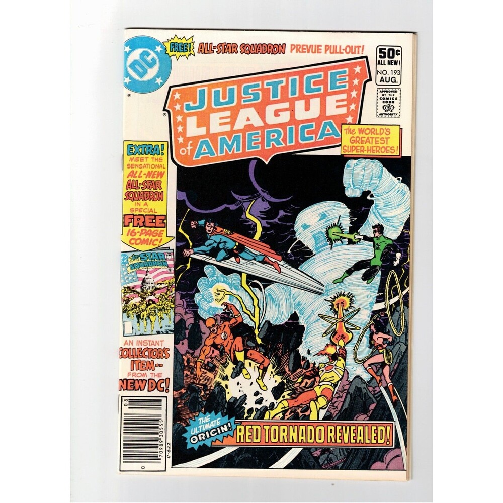 Justice League of America #193 1981 Origin of Red Tornado 1ST APP ALL STAR SQUAD